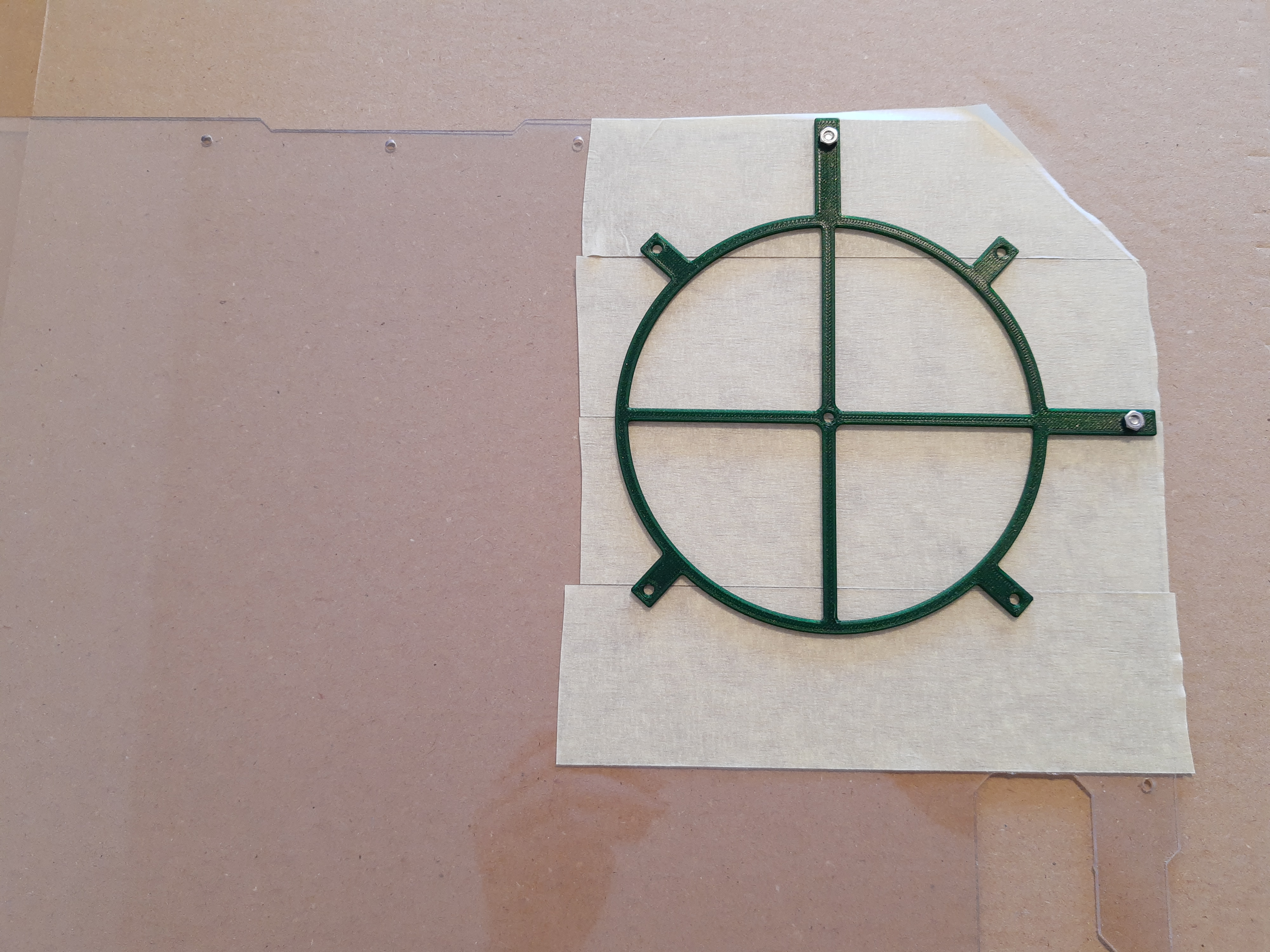 Original Prusa Enclosure 120mm Fan Center Finder