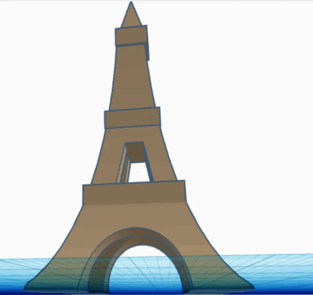 Simple Eiffel Tower by 3d tisk - Sam | Download free STL model ...