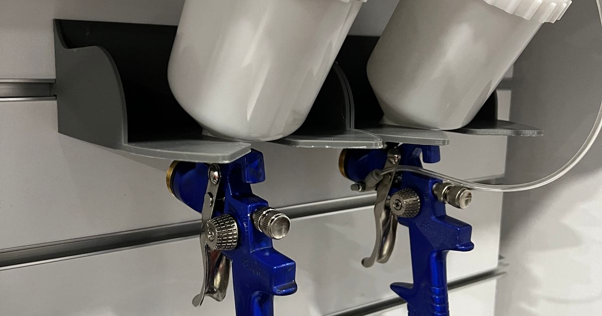 Spray Gun Holder by One Maker Show Download free STL model