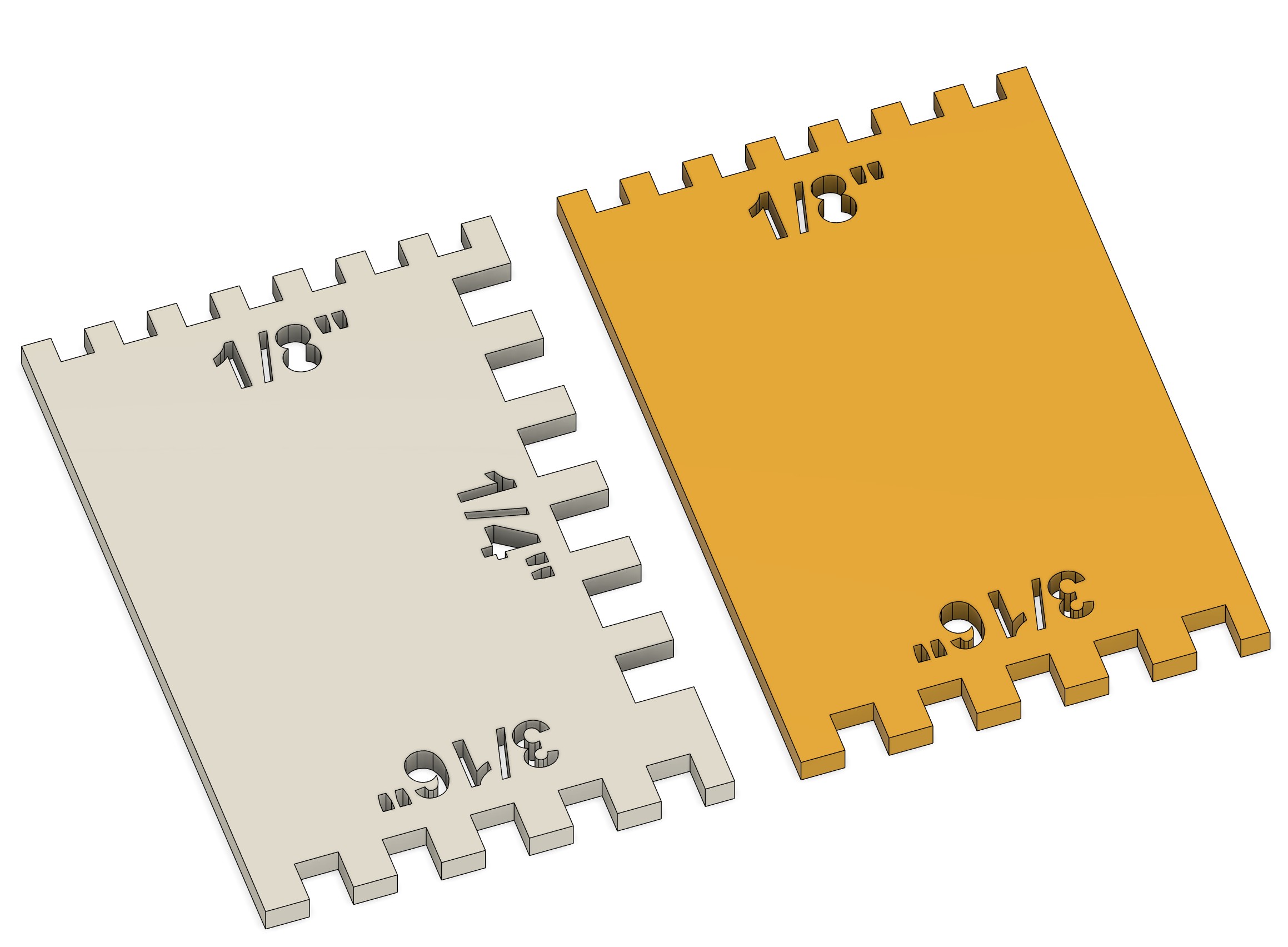 2 in x 3 in Notched Trowel for Tile
