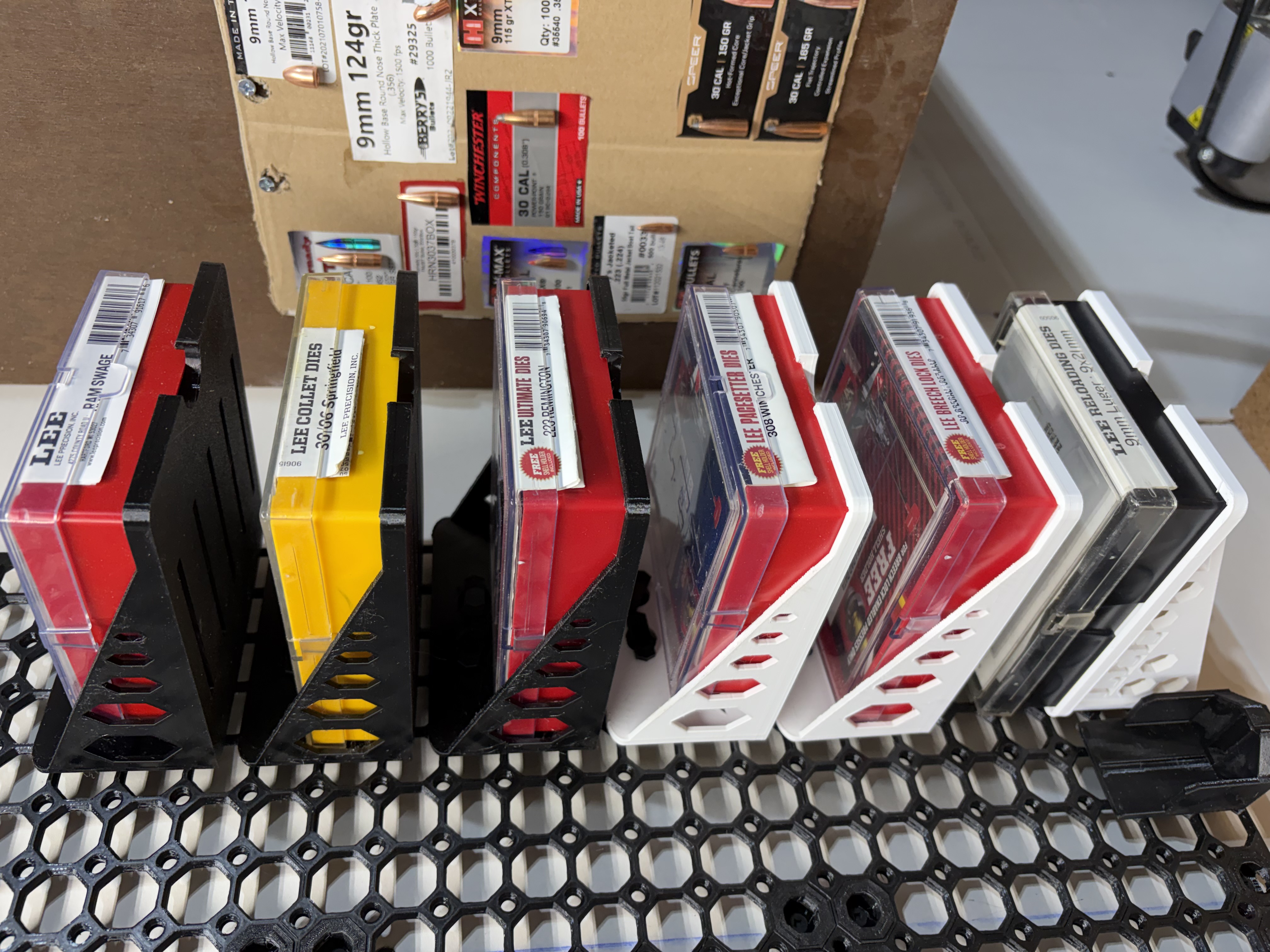 Reloading Die Box Holder Shelf / Shelves