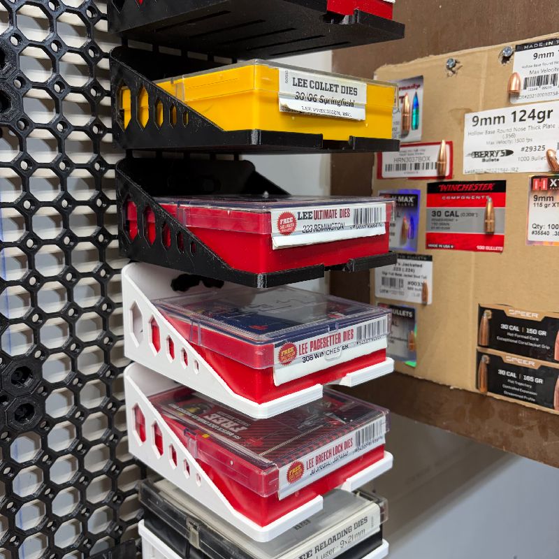 Reloading Die Box Holder Shelf / Shelves by K1kstand | Download free ...