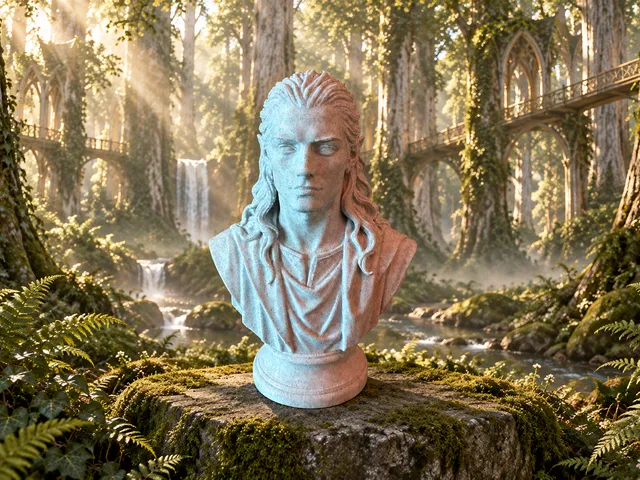 Legolas Son of Thranduil — Bust Inspired by J.R.R. Tolkien's Writings