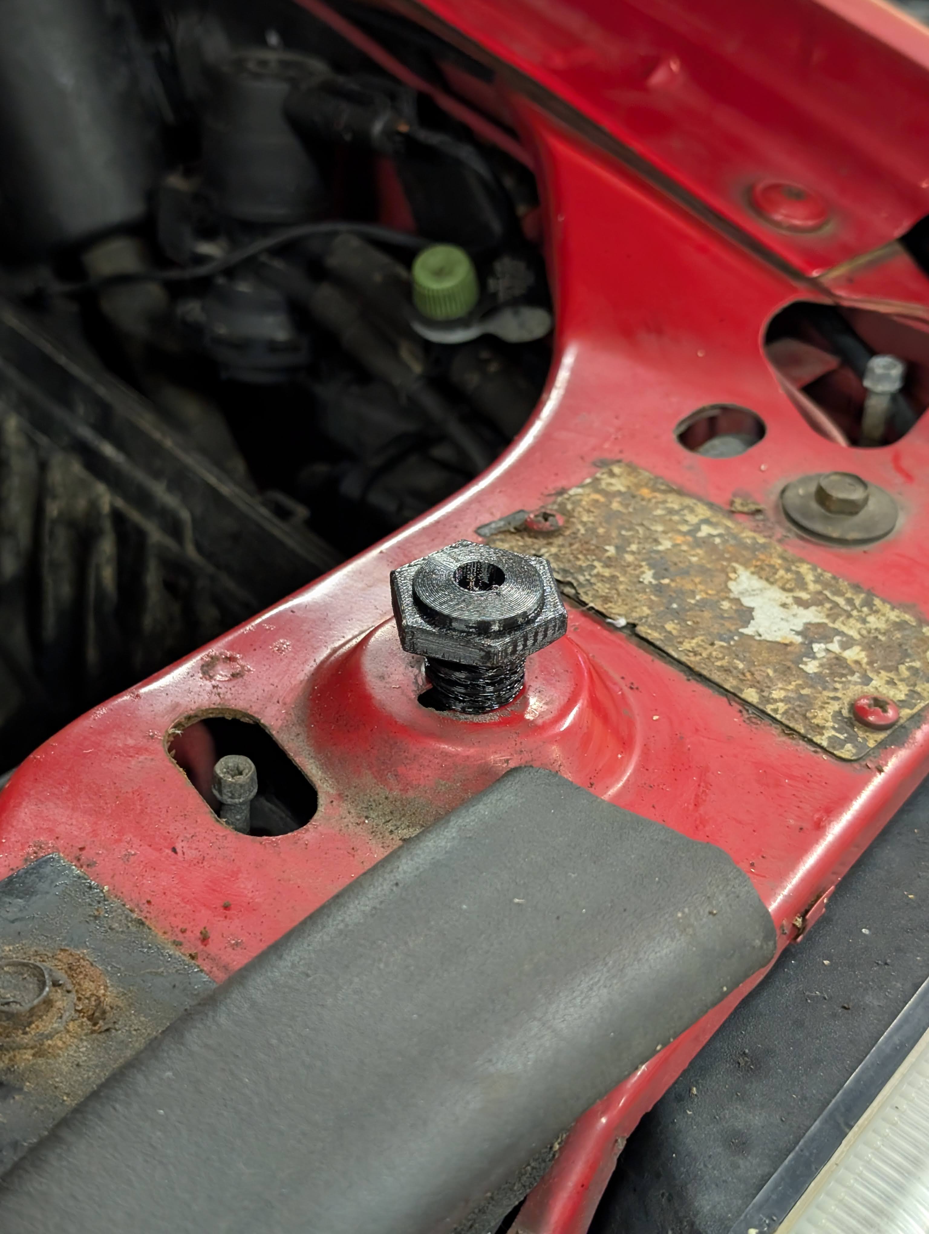 1993-1998 Grand Cherokee ZJ Hood Screw Adjuster Bumper