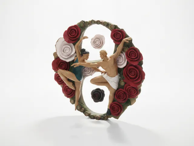 Couple Dancing Rose Heart Figurine 3D Printable