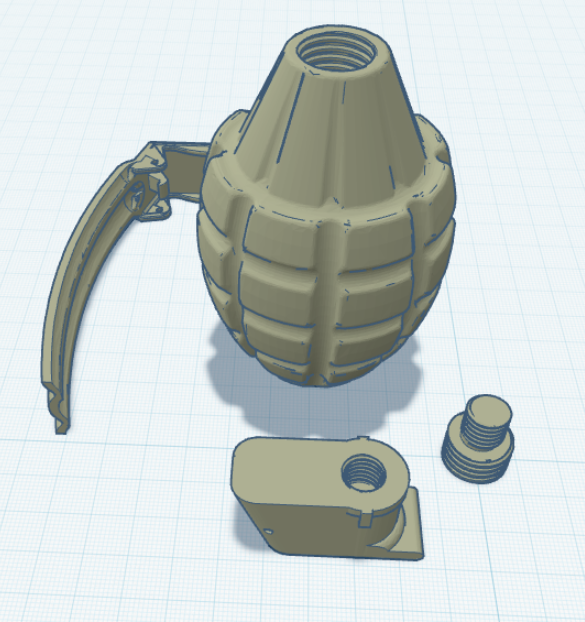 edited grenade body and spoon