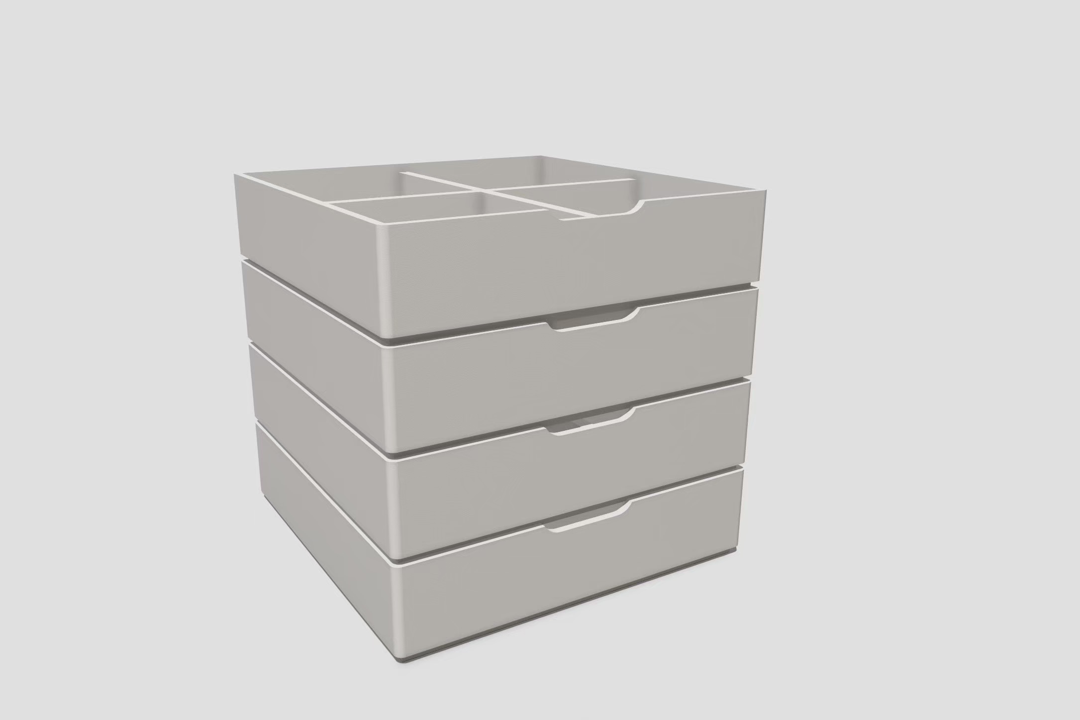 Miniatura 5 do modelo 3D Stackable Desk Organizer