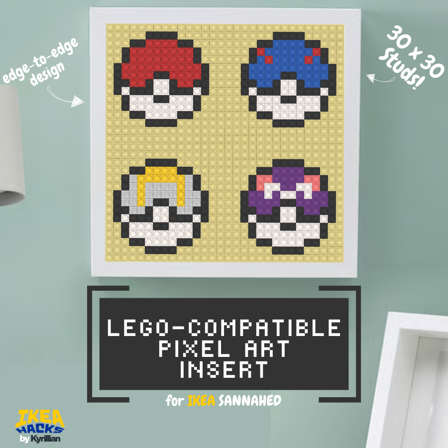 LEGO-Compatible IKEA SANNAHED Insert (25cm / 9 ¾″)