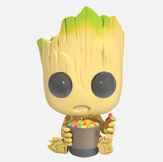 Groot mangeant des bonbons