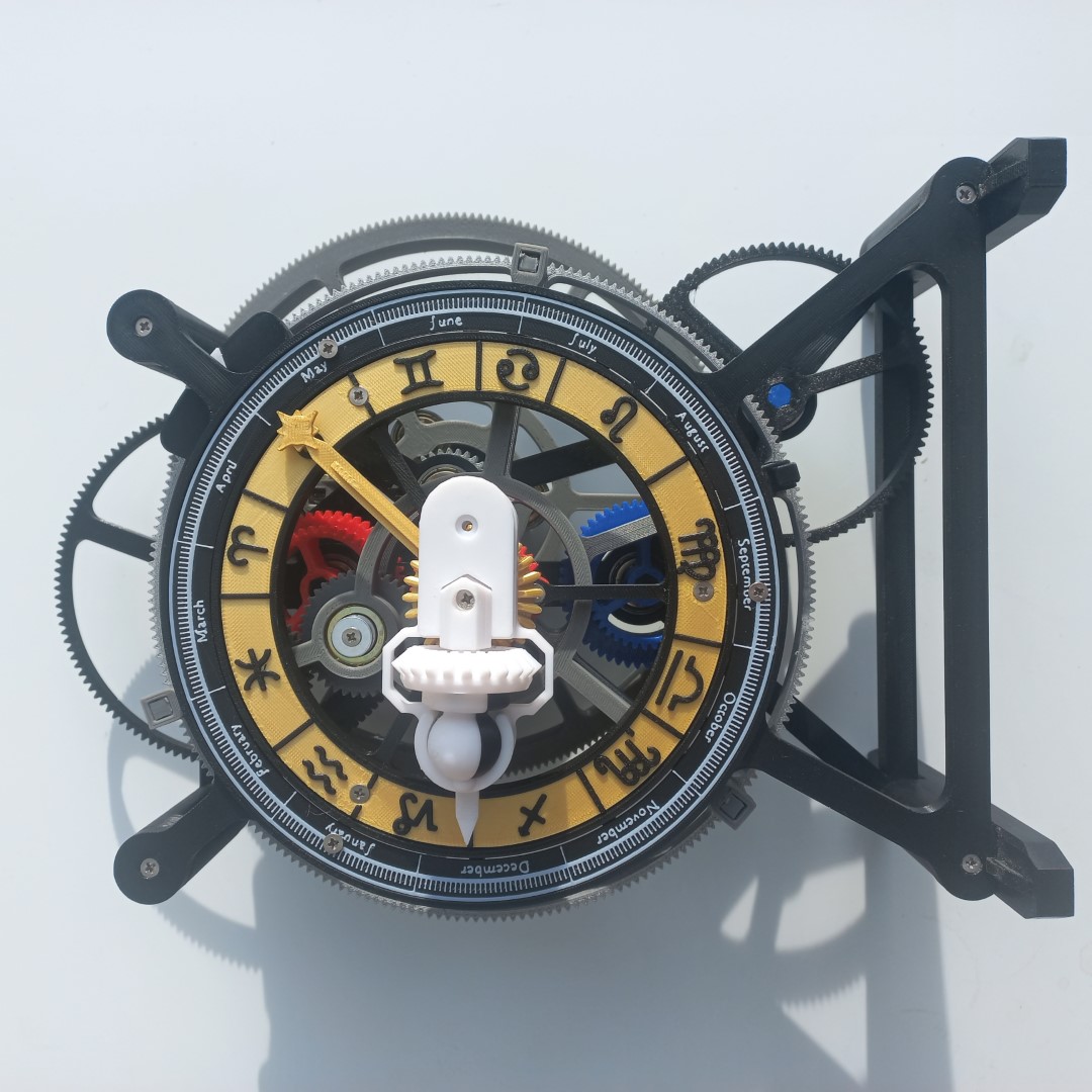 Outer date dial for the Antikythera mechanism model