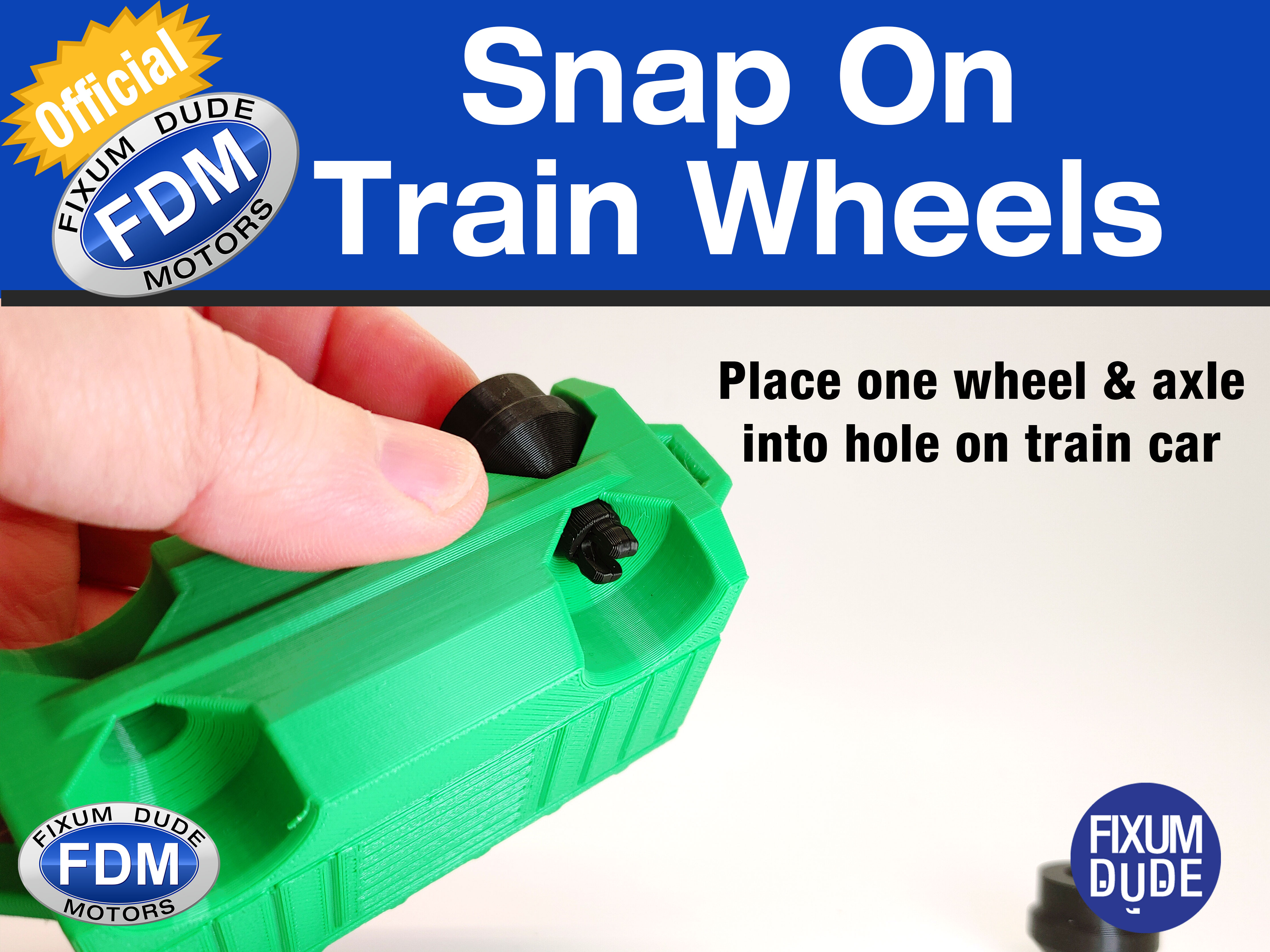 FDM PiP Trains Snap On Replacement Wheels — thumbnail 4