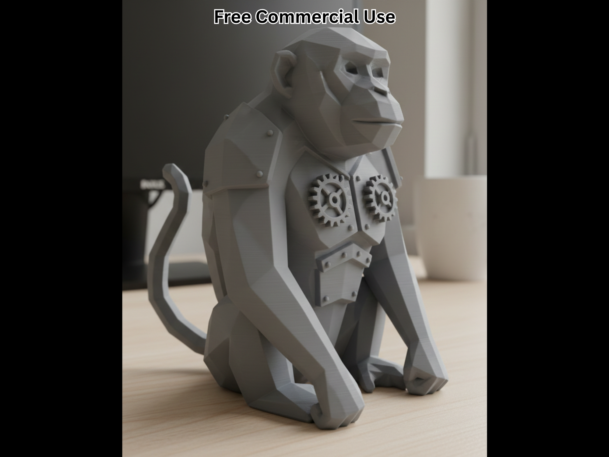 Steampunk Monkey Statue