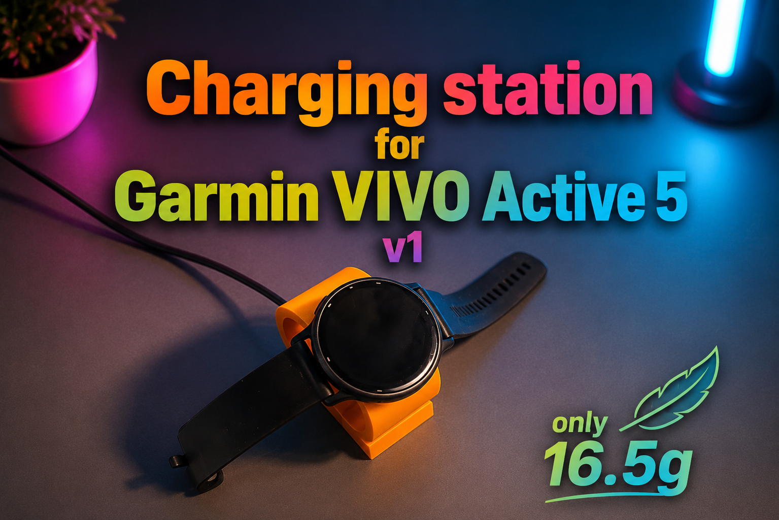 Charging station for Garmin VIVO Active 5 v1