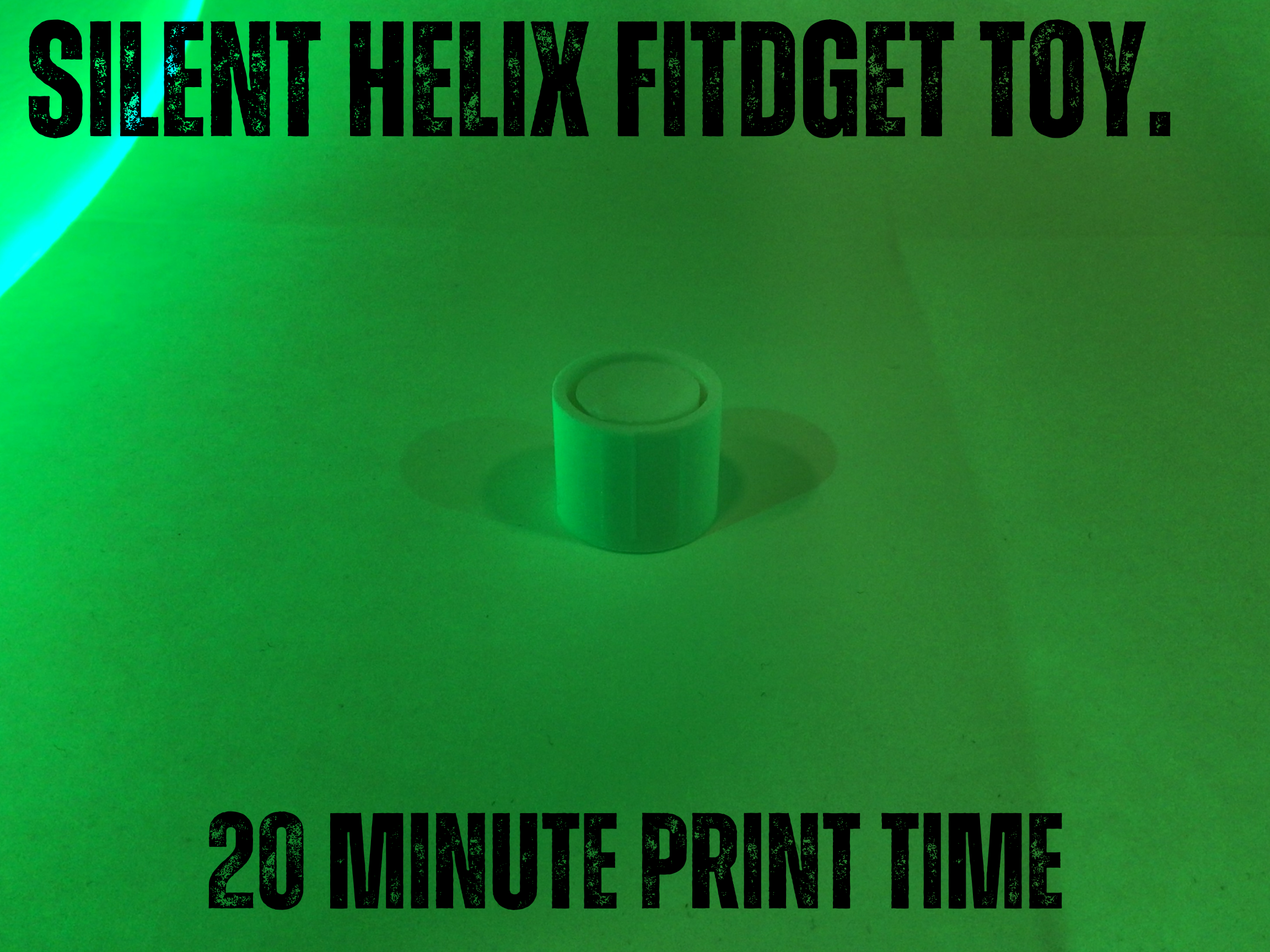 Silent helix fidget toy.