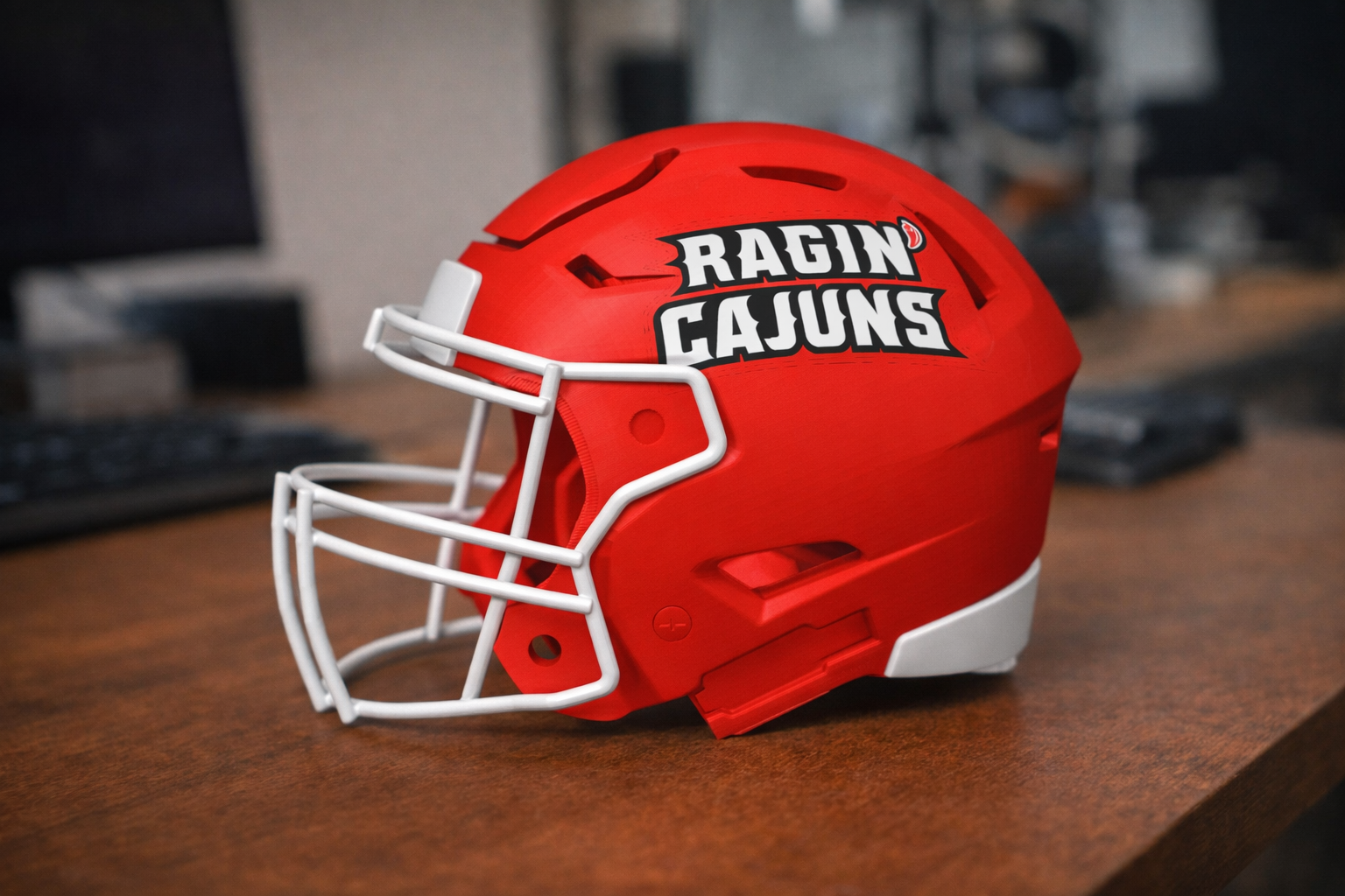 ULL Ragin Cajuns Football Helmet