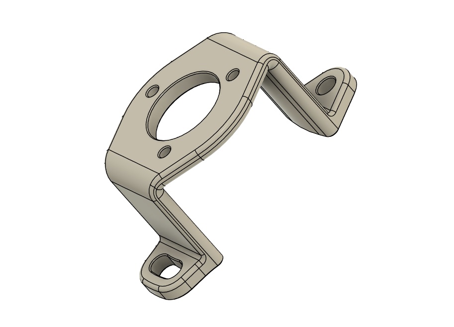 Rotary Encoder Bracket 210x400 3D model