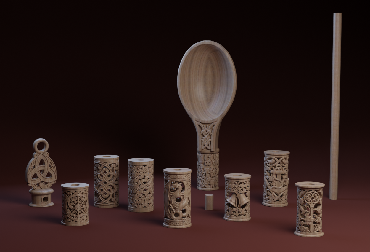 Welsh Love Spoon : Build Your Own