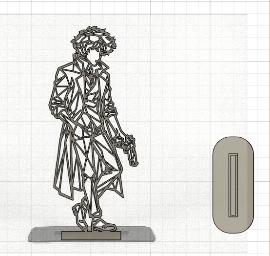 Geometric Low Poly Spike Spiegel