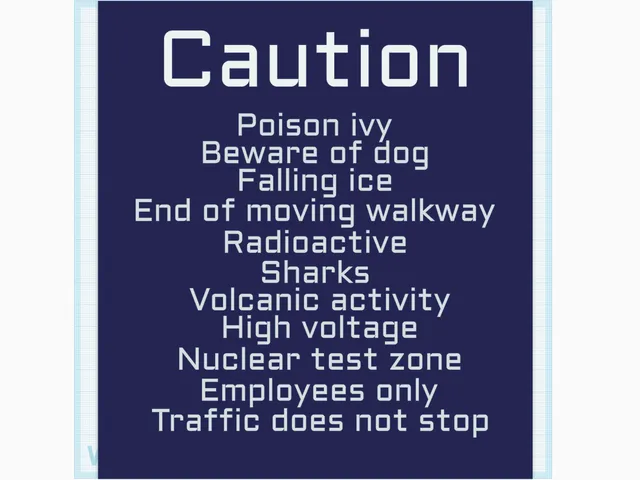 Funny Warning Hazards Sign