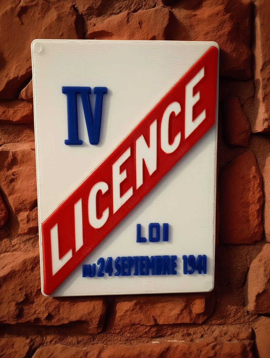 Signalétique - Panneau Licence IV