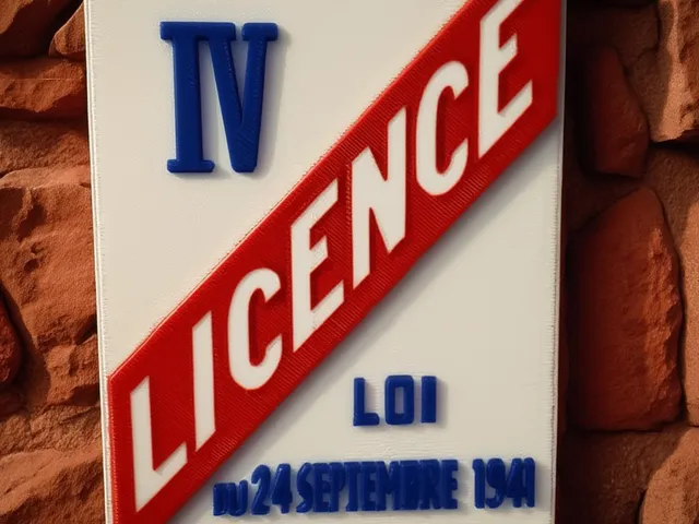 Signalétique - Panneau Licence IV