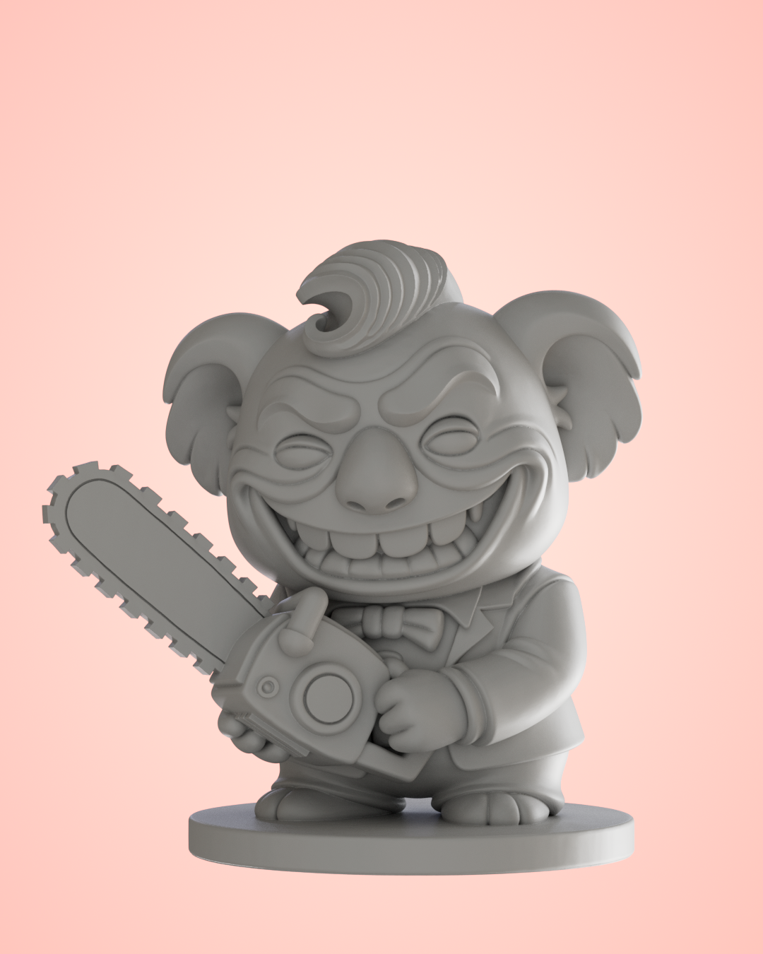 Joker Koala with Chainsaw