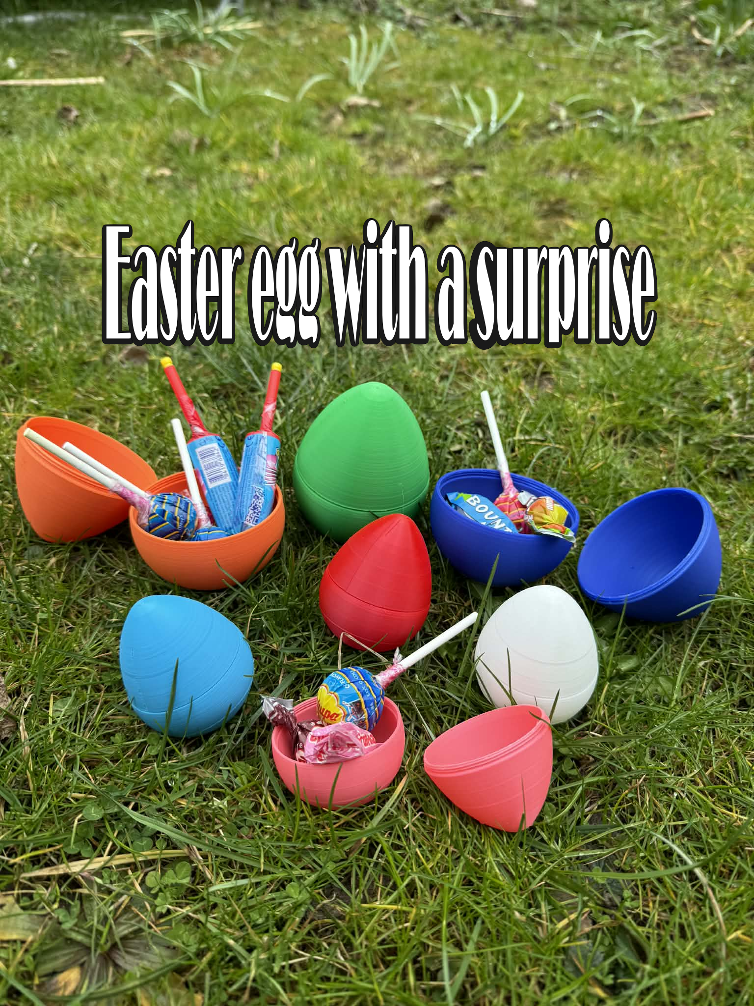 Easter egg with a surprise, screw-on, velikonoce