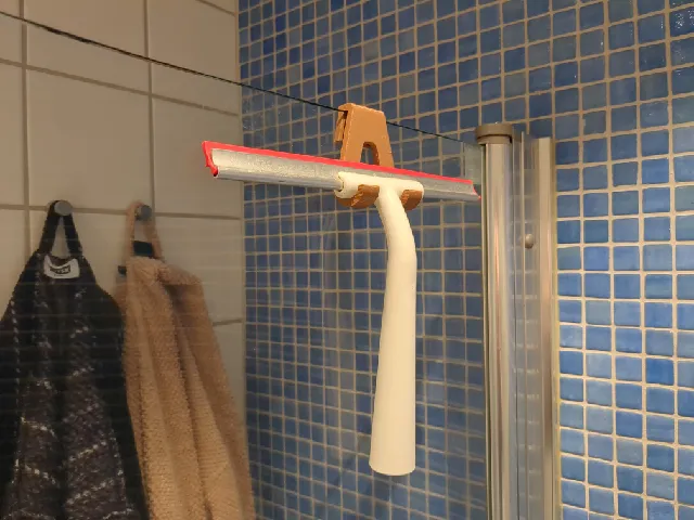 Ikea LILLNAGGEN squeegee hanger for shower doors