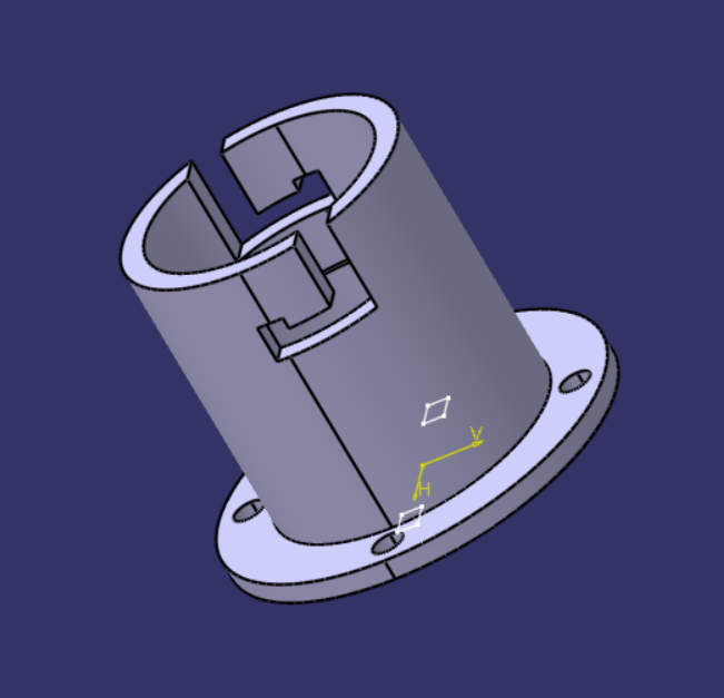Lampenfassung B20 auf B22 (entworfen für Carl Zeiss OP Lampe)