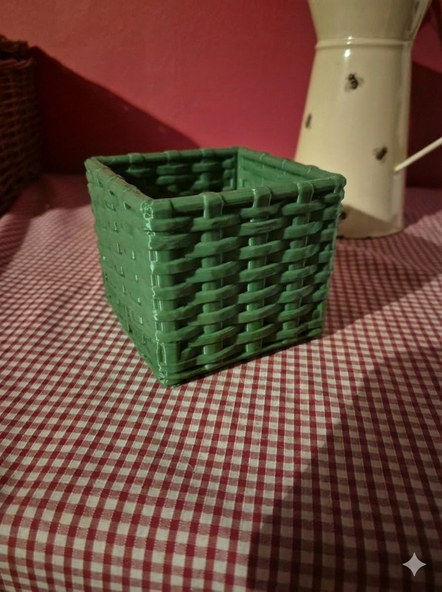 Another woven pencil pot holder