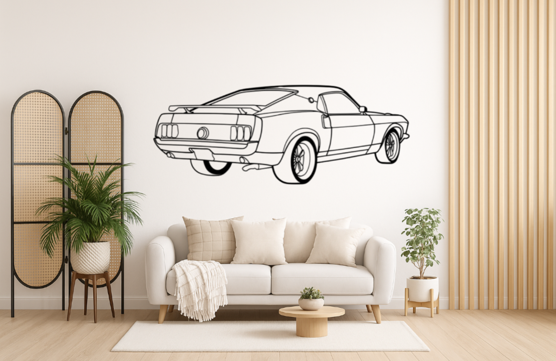 WallArt Ford Mustang Mach 1 1969