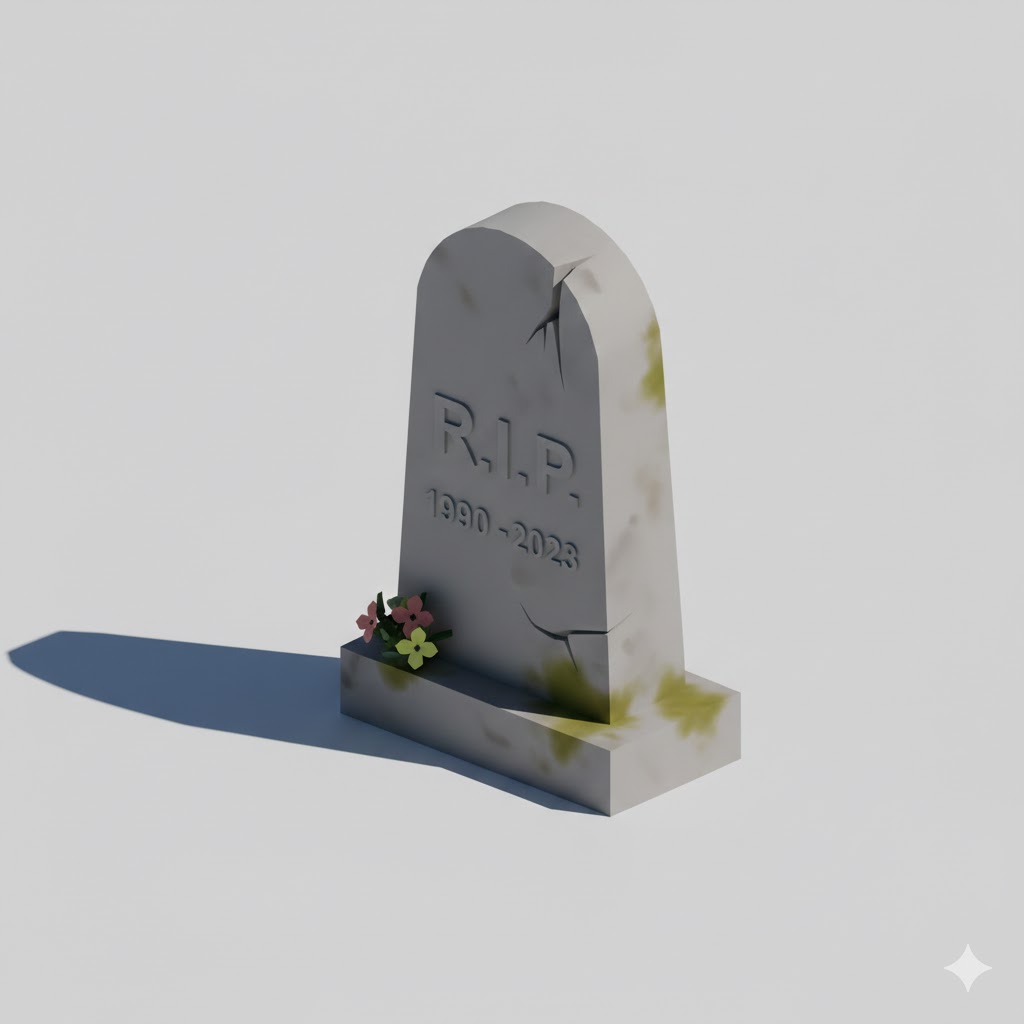 Low Poly Graveyard Tombstone