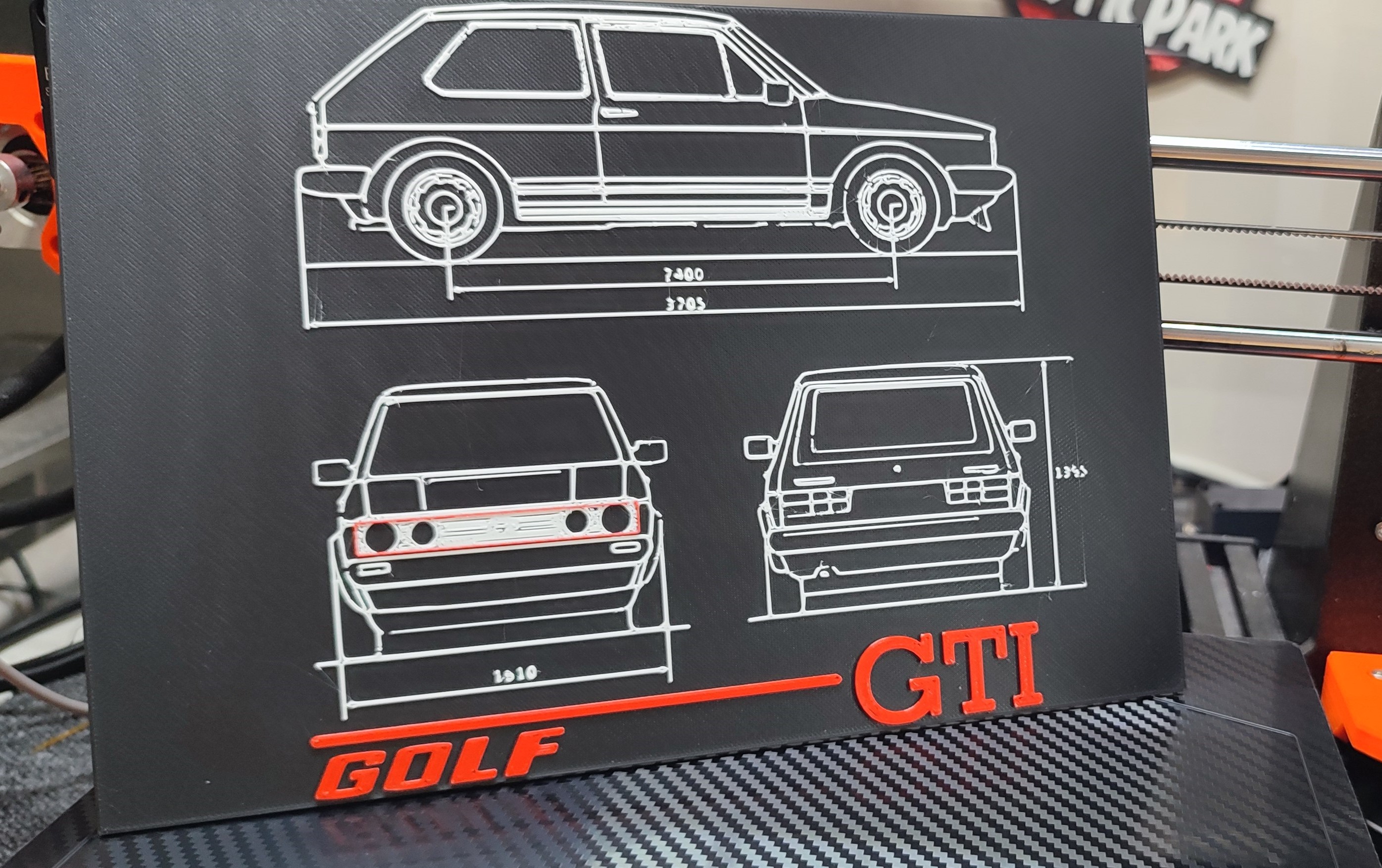 BluePrint VW Golf GTI MK1 par Printitou3D | Téléchargez gratuitement un ...