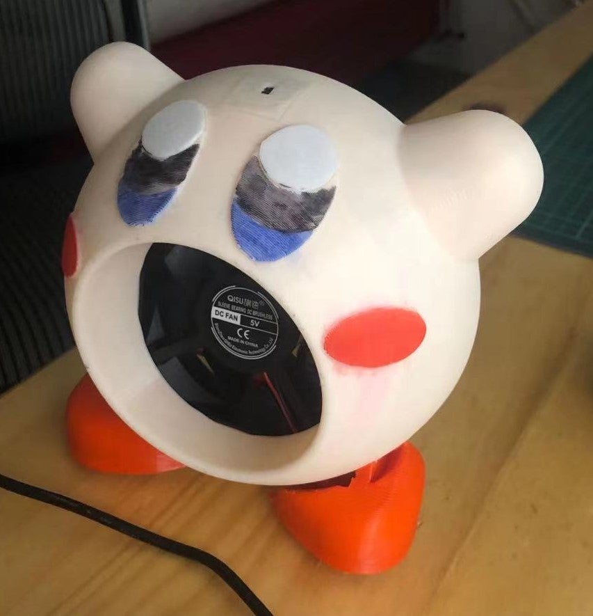 Kirby USB Desk Fan by flyingpig507 Download free STL model