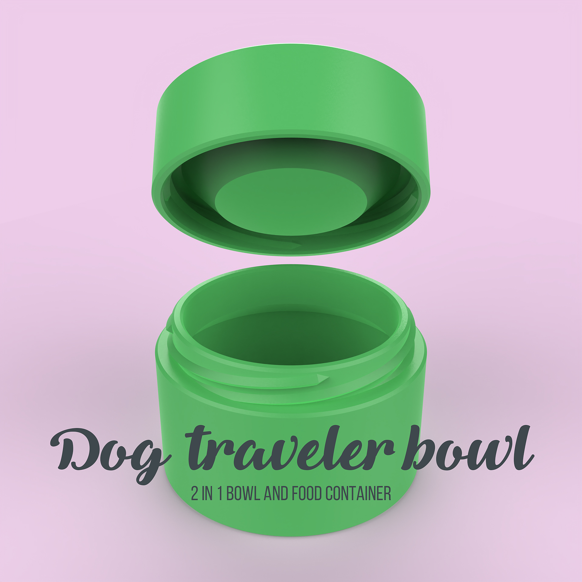 Dog traveler bowl
