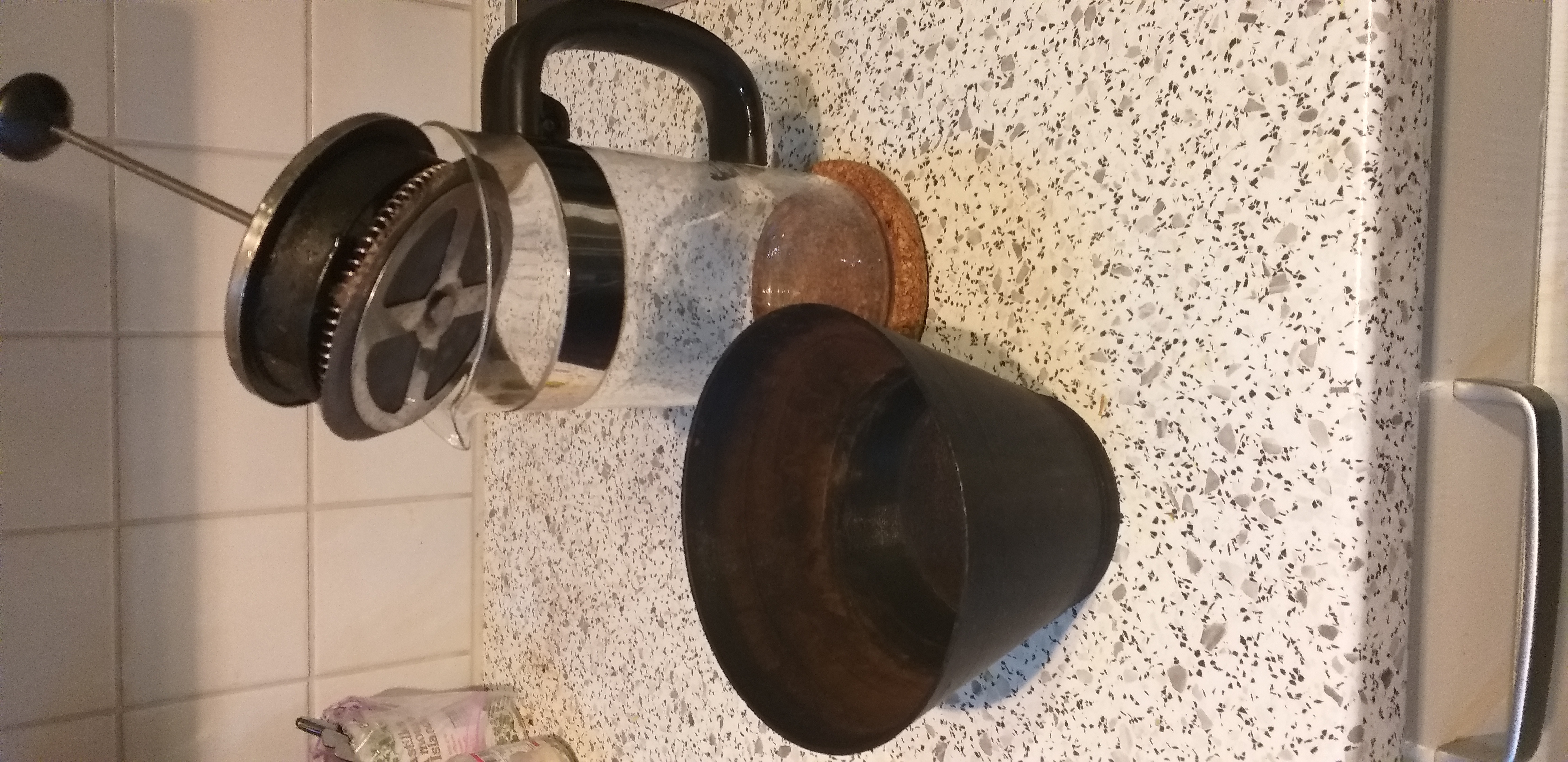 Kaffesatz Entsorger Trichter und Filter (Frenchpress, Bodum usw.)