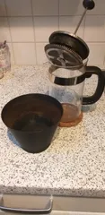 Kaffesatz Entsorger Trichter und Filter (Frenchpress, Bodum usw.)