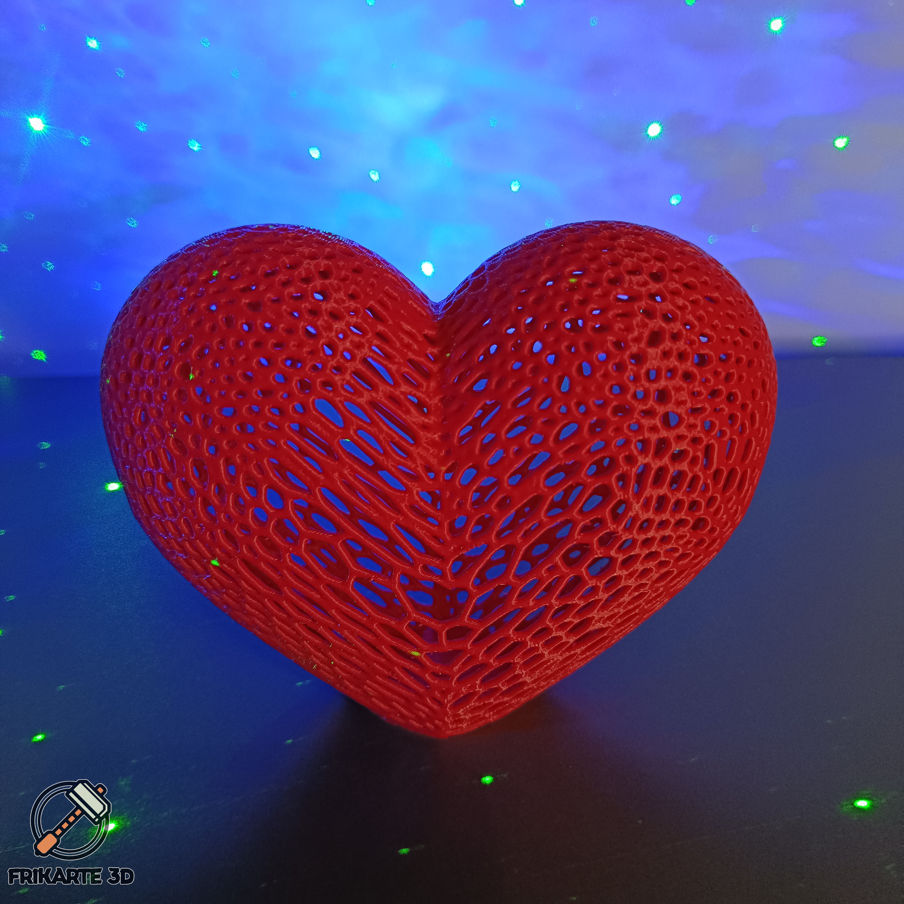 Voronoi heart by frikarte3d download free stl model printables
