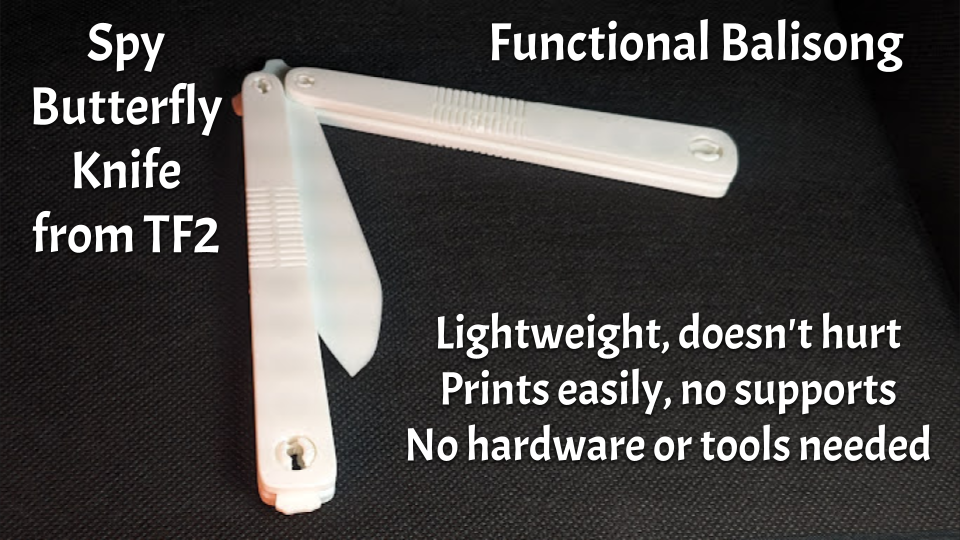 Functioning TF2 Butteryfly Knife Balisong
