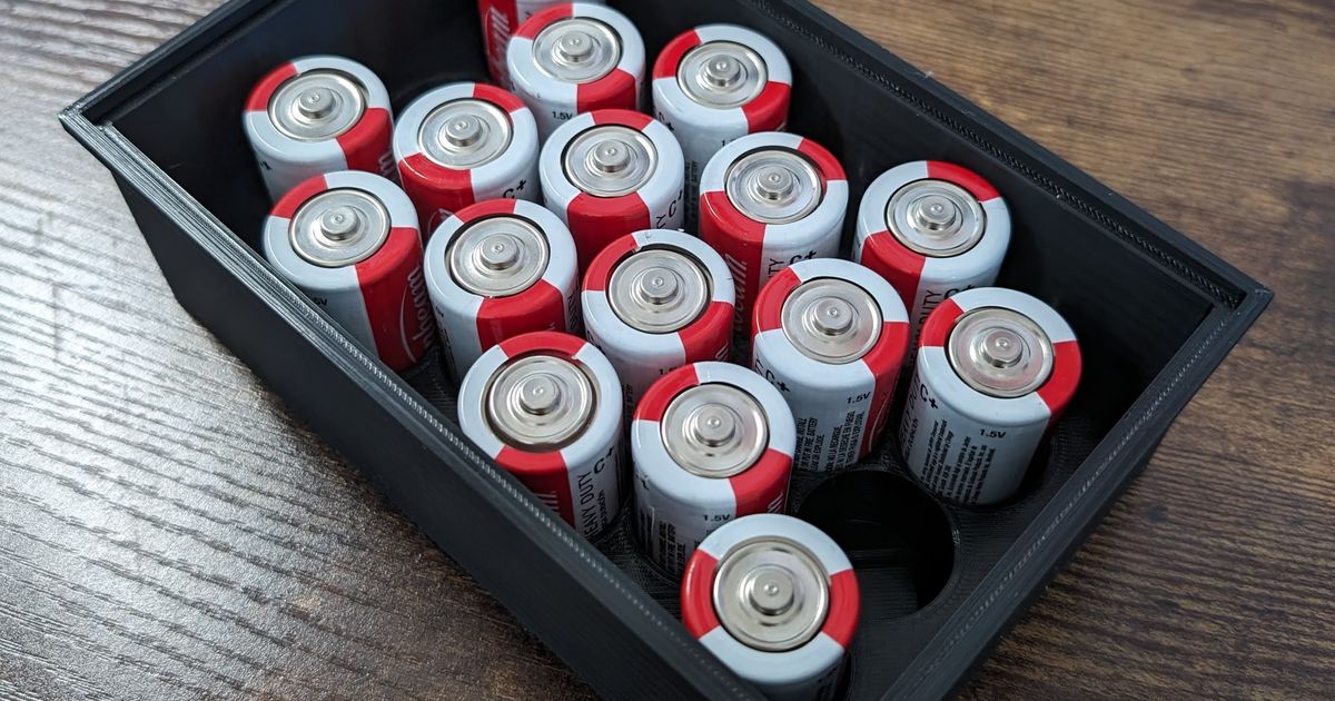 C Battery Box by SailorJerry Download free STL model