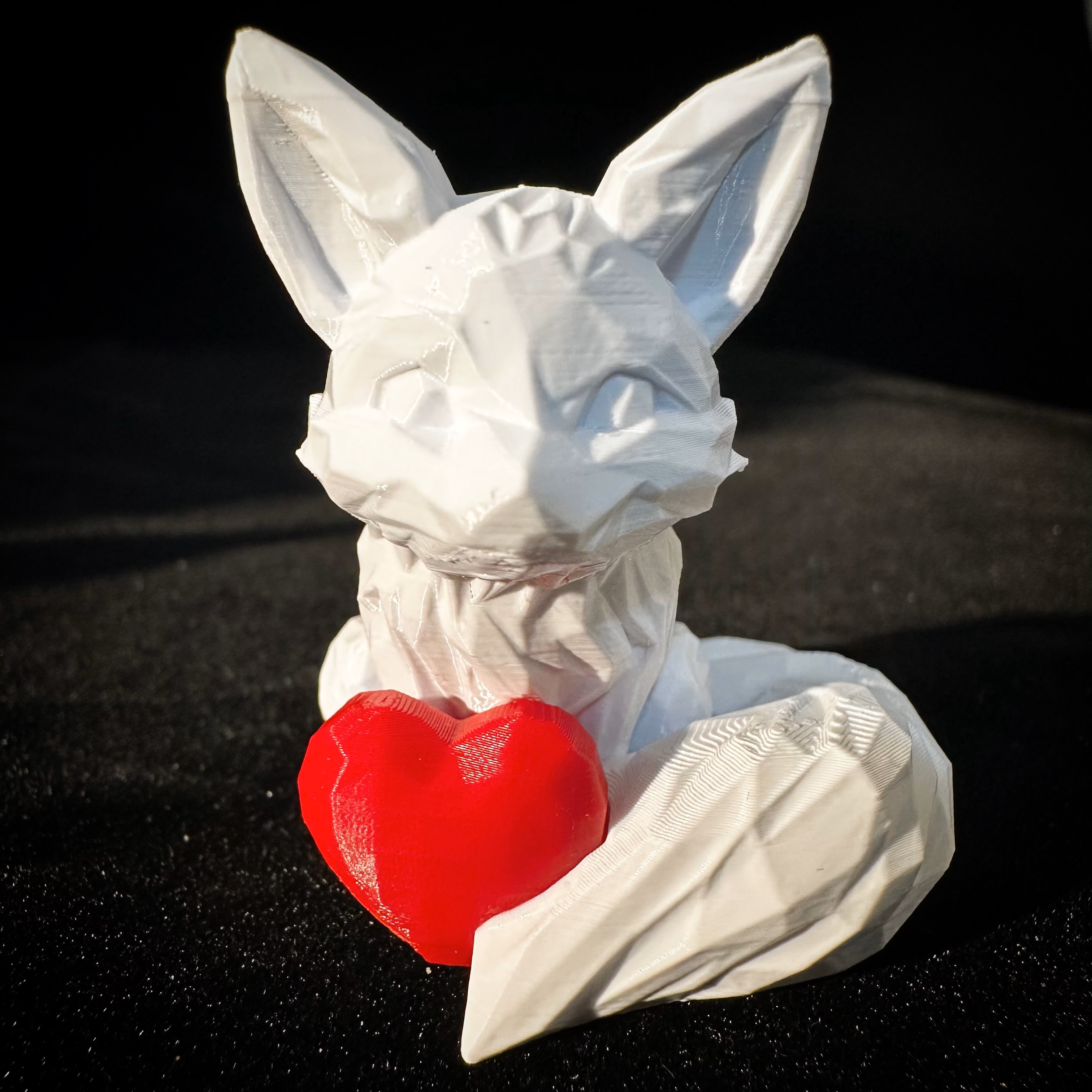 LowPoly Love Fox - No supports
