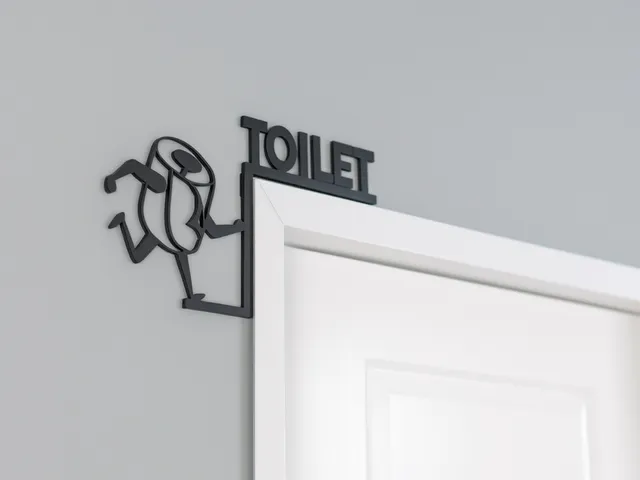 “Running Toilet Paper” Wall Decoration – English Presentation
