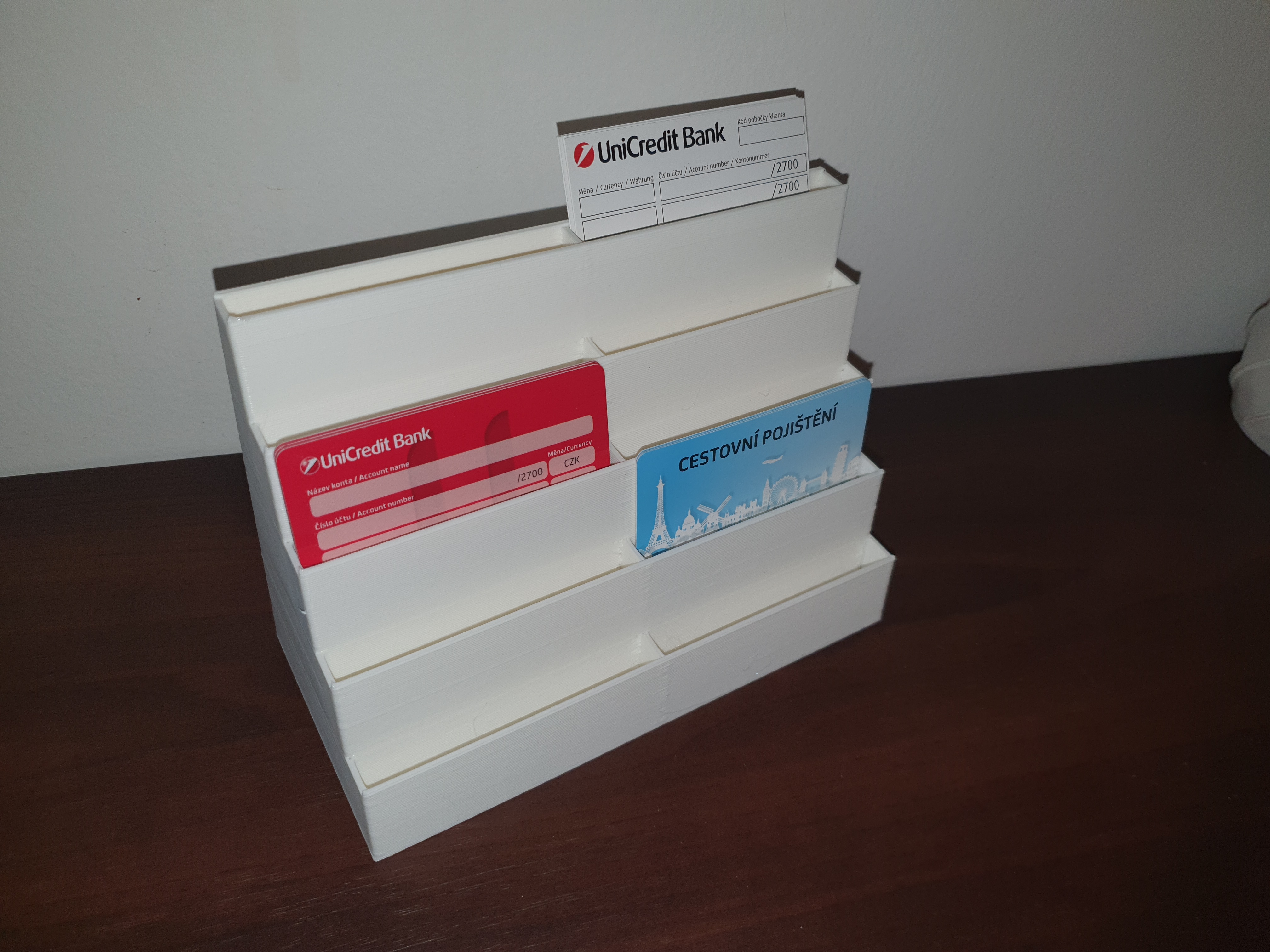 Business card stand 2x5