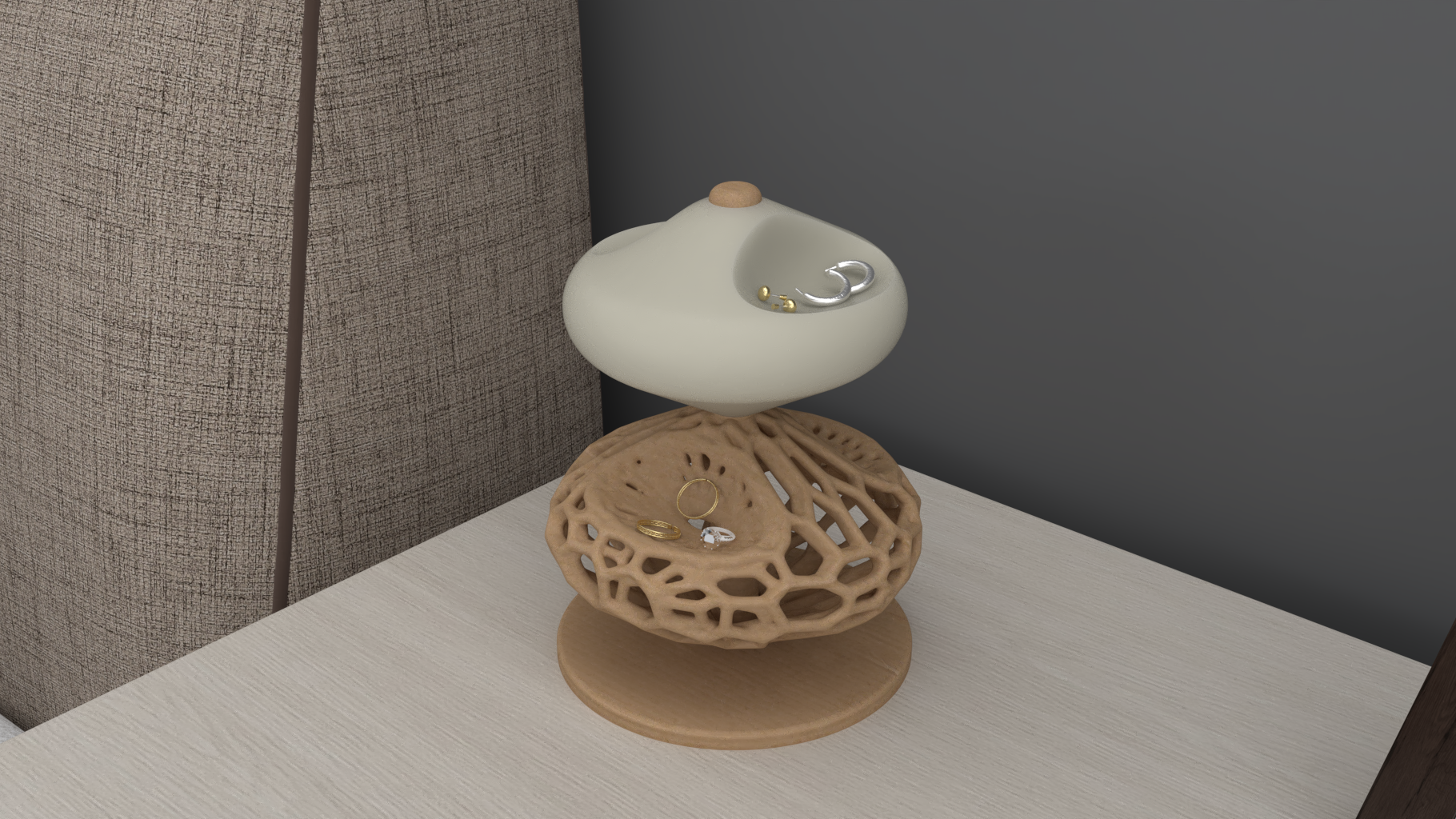 Jewelry box with Voronoi "Colmenilla".