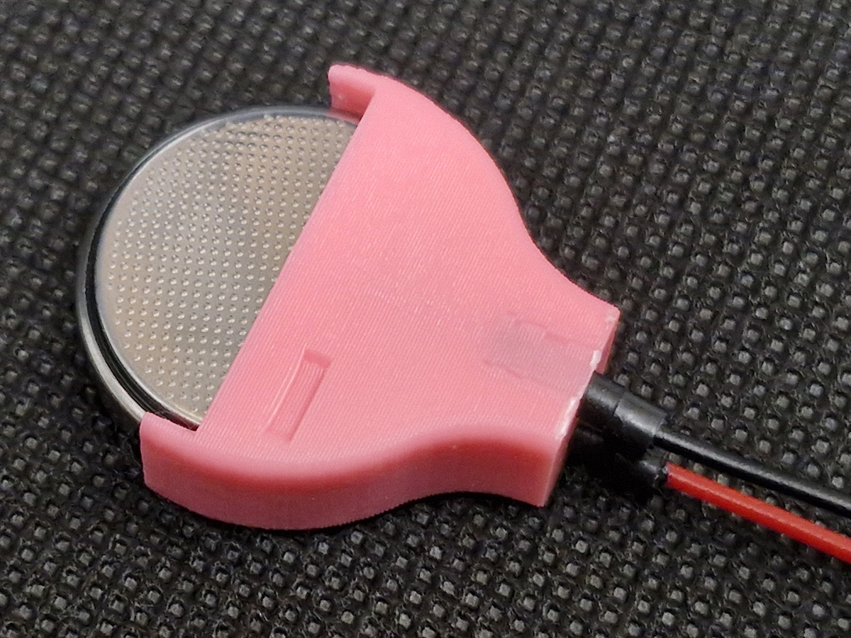 CR2450 Coin Cell Battery Holder by Download free STL model