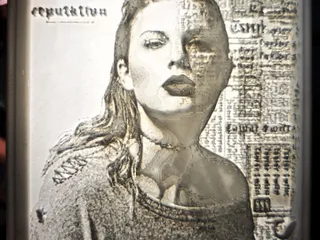 Taylor Swift Reputation Album Cover Lithopane by Goomba1891