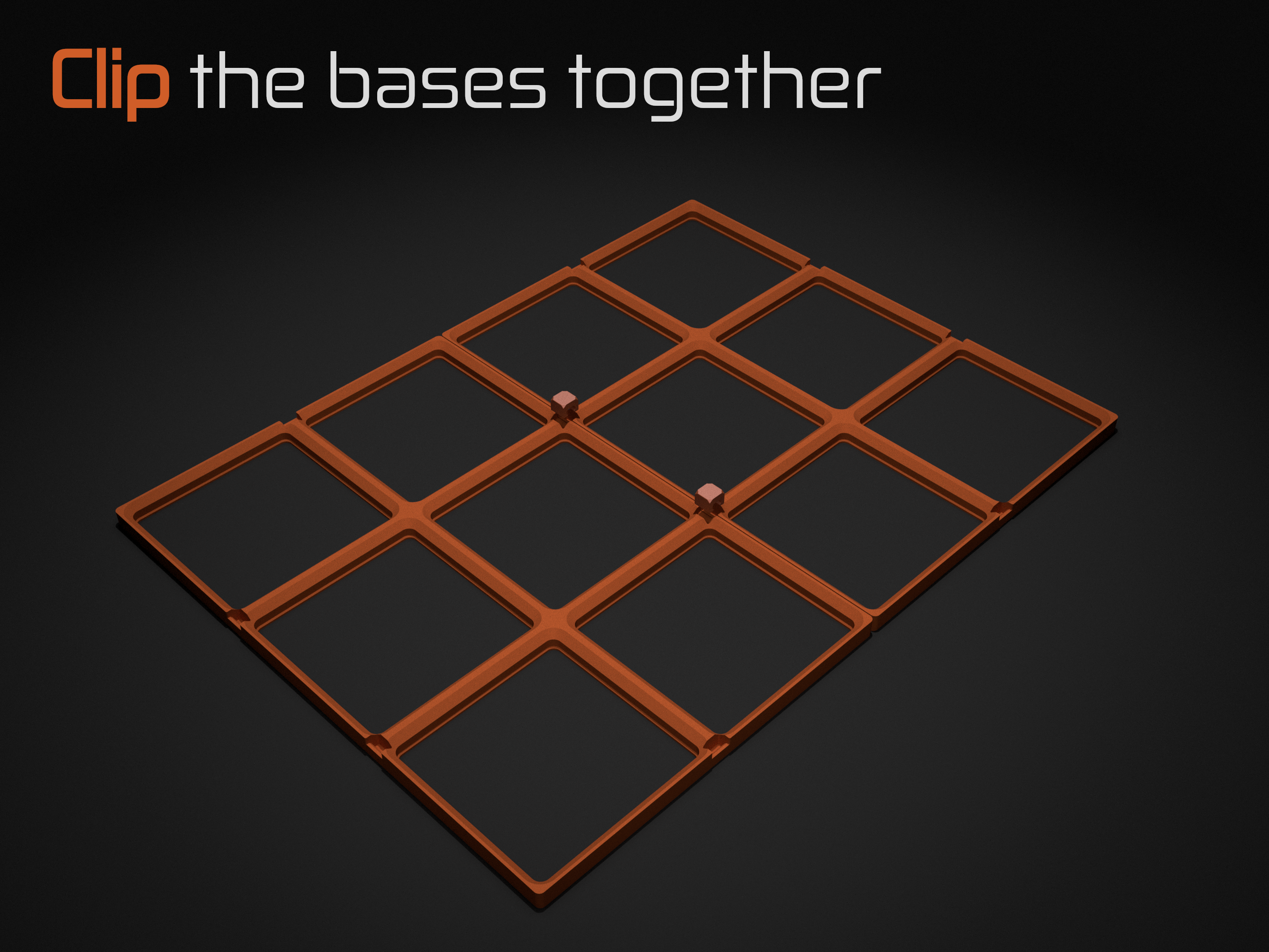 Miniatura 3 do modelo 3D Gridfinity Clip Base - Base (REMIX)
