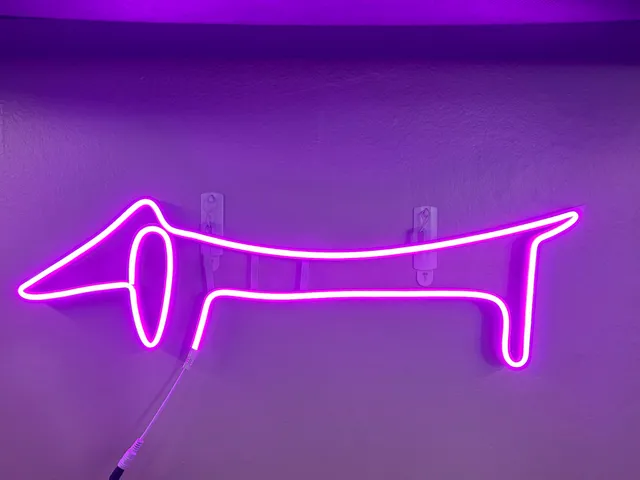 Picasso Dog Neon Wall Sign