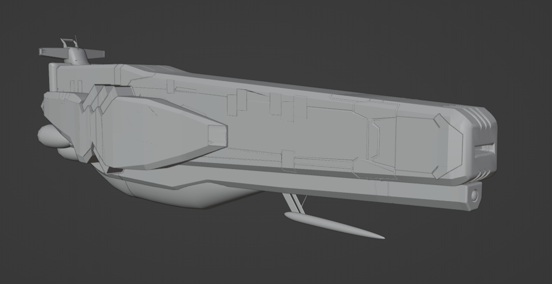 Bolar Federation Amanga class battleship model (Space battleship yamato)