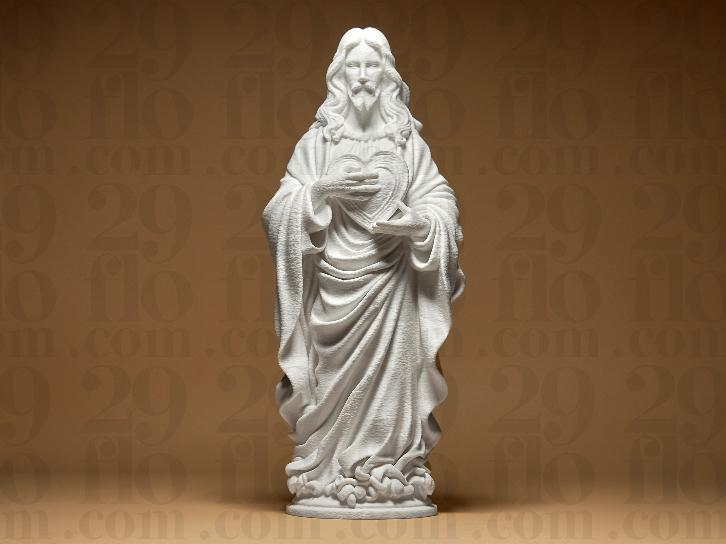 Jesus with Heart Statue